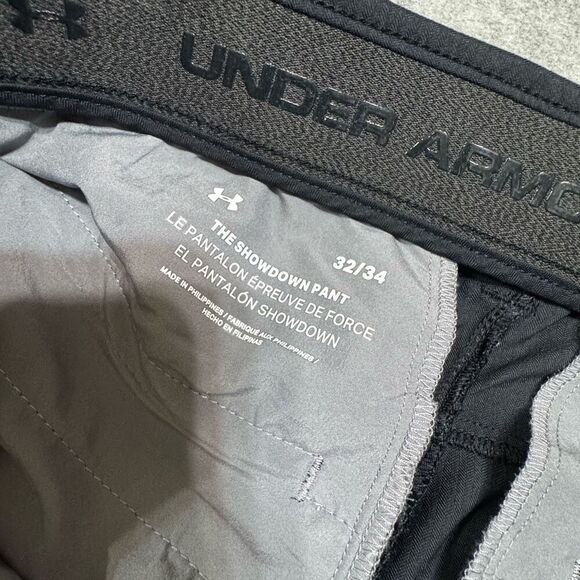 Under Armour Golf Pants Mens 32/34 Black The Showdown Pant Stretch - Picture 6 of 7